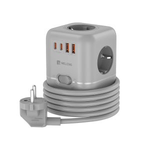 멜리언스 UBS C타입 4구 PD30W 고속 가정·여행용 큐브 멀티콘센트 멀티탭