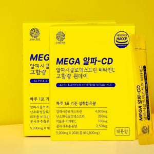 [대용량] 고함량 알파CD 알파시클로덱스트린 원데이 알파시디 효능 90포, 2개