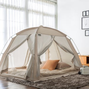 따수미 시그니처 난방텐트 S-PE폴 보온 방한 침대 실내 수면 텐트 퀸
