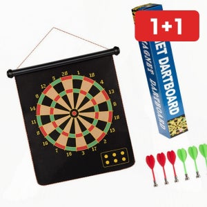 다트 게임 자석 다트 세트 핀 던지기 게임 판 양면 보드