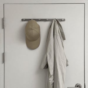 무타공 스텐 벽옷 걸이 도어행거 문옷 방문 모자 가방 코트렉 정리대 후크 7후크, 1개