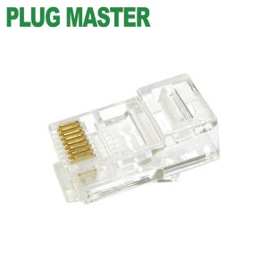 강원전자 플러그마스터 UTP CAT.5E RJ-45 8P8C 플러그 P8-007E(낱개)