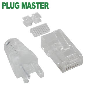 강원전자 플러그마스터 UTP CAT.6 RJ-45 8P8C 플러그&부트 P8-039(낱개)