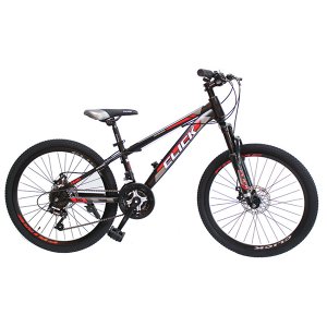 입문용 MTB 자전거 시마노 21단 클릭 프라임24D 블랙레드/미조립, 61cm(24인치)