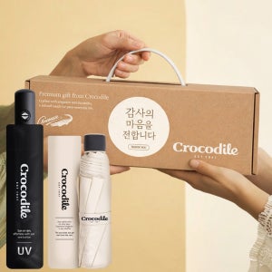 크로커다일 3단 자동 우산 답례품 UV자외선 차단 장우산 판촉물