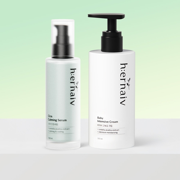 <b>어네이브</b> 아기 피부 보습장벽 진정 데일리 대용량 듀오(세럼 100ml+크림 300ml)