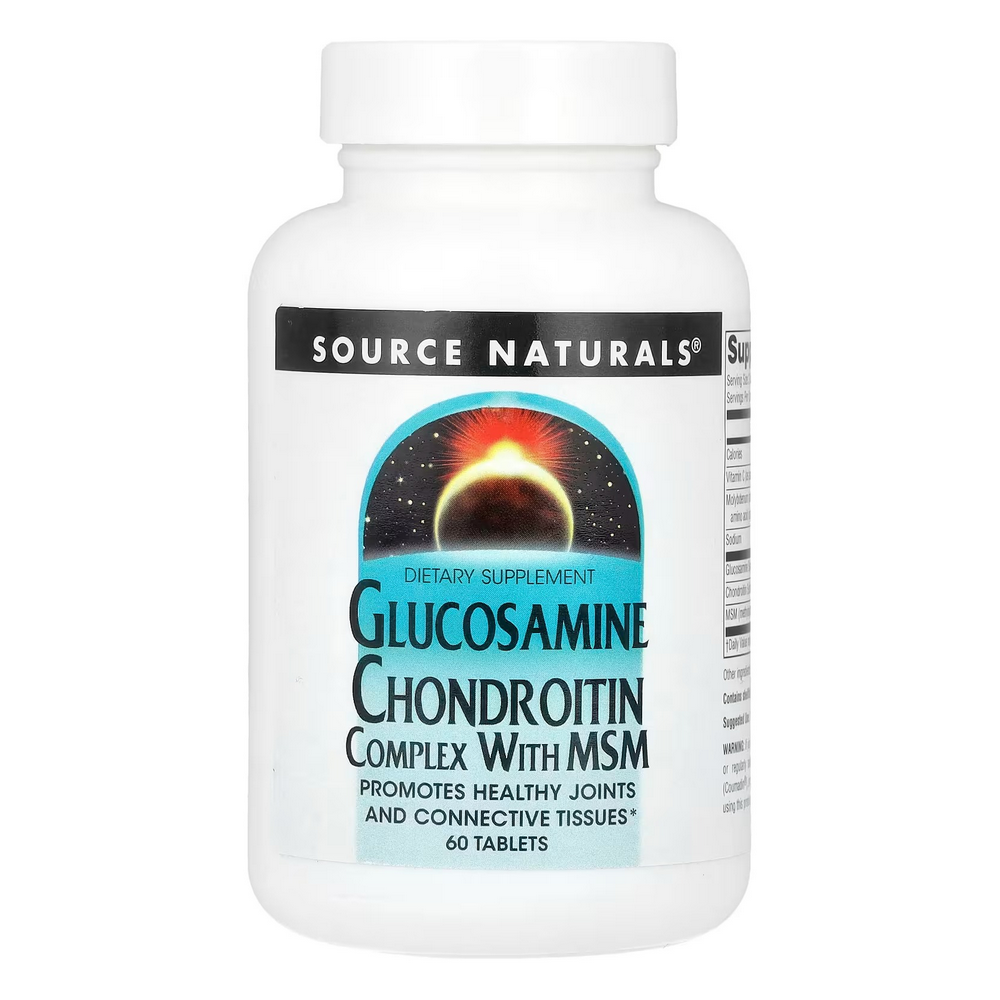 소스내츄럴스 <b>글루코사민 콘드로이틴 컴플렉스</b> 위드 MSM 60타블렛