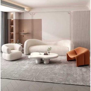 라운드 소파 라운지 조약돌 쇼파 구름 대기실 곡선 몽땅 기술 천 바나나 의자