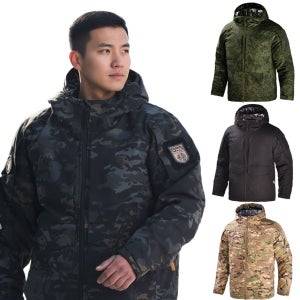 겨울 남자 야상 패딩 점퍼 밀리터리 택티컬 후드 자켓 군인 군용 전술 방한복 MY40