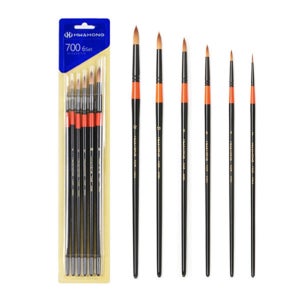 화홍 수채화붓 700R 6본 세트