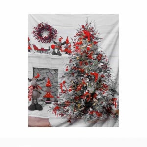 현수막 화이트트리 대형 크리스마스인테리어 어린이집크리스마스꾸미기 크리스마스데코