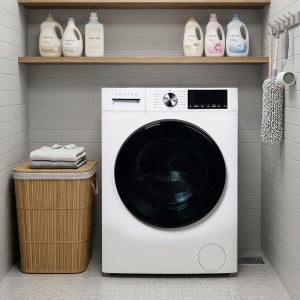 쿠잉 드럼세탁기 LDW10W 화이트 10kg 미니 원룸 속옷 수건 소형