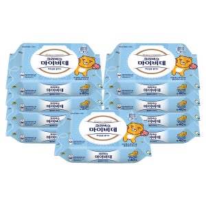 크리넥스 마이비데 클린케어 40매 x 9팩 캡 비데물티슈 휴지