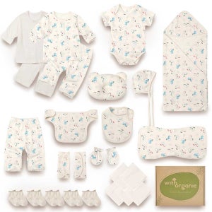 위드오가닉 말띠해 신생아 25종 프리미엄 출산선물세트 구름하트말