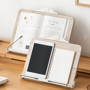 구디푸디 독서대 책받침대 접이식 각도조절 북스탠드 거치대 특대형, 단일색상