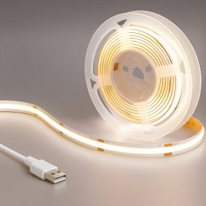원그리드 COB LED바 스트립 줄조명 5m USB 인테리어 간접조명 주광색(화이트)