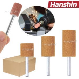 (30개입) 그라인딩 스톤 추지석 WA 원통형 황갈색 샹크 6mm/스텐 금속연마