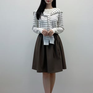 스트라이프 브앤 숄 가디건 데일리 꾸안꾸 니트 3color