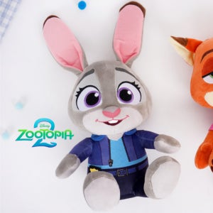 주토피아 2 주디 인형 홉스 닉 경찰 토끼 동물 캐릭터 25cm 애착 귀여운