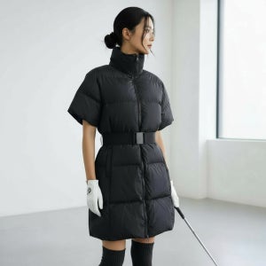 제이투제이 여성 겨울 골프 벨티드 패딩원피스 패딩아우터