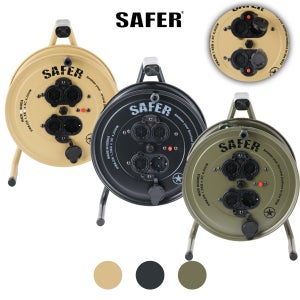 세이퍼 캠핑 릴선 4구 20M 연장선 리드선 안전마개 누전자동차단 국내제작