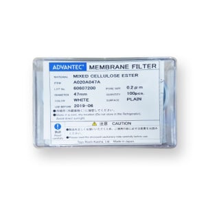 ADVANTEC 0.20um, 47mm Membrane filter MCE A020A047A 어드벤텍 멤브레인 필터 100/PK / 10020004