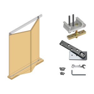 고하중 슬라이딩 폴딩도어 코너 피봇힌지세트 상하 플레이트 1조 문짝 부품 부속 코아스