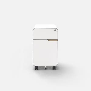 올즈 큐브 2단 프리미엄 스틸 슬림 캐비넷 W300 베이지