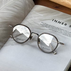 마스카 안경 클라우드 Cloud A 51 04L 티타늄 크라운판토 라운드 메탈 콤비