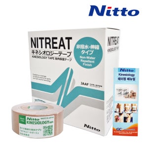 니또 키네시오로지 테이프 근육 무릎 발목 손목 스포츠 테이핑 2.5cmx5m