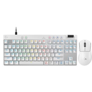로지텍 지슈라2 DEX G PRO X SUPERLIGHT 화이트 + PRO X TKL RAPID 화이트 마우스 키보드 세트