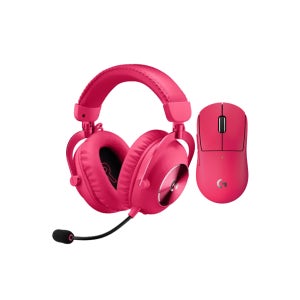 로지텍 지슈라2C G PRO X SUPERLIGHT 핑크+ PRO X 2 무선 헤드셋 핑크 마우스 헤드셋 세트