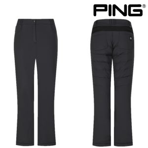 핑 골프웨어 여성 골프 바지 구스 다운 신축성 방한 부츠컷 패딩바지 팬츠 E4PT261