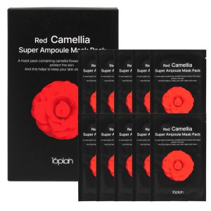 식스틴플레인 레드 카멜리아 마스크팩 30매 고영양 피부진정