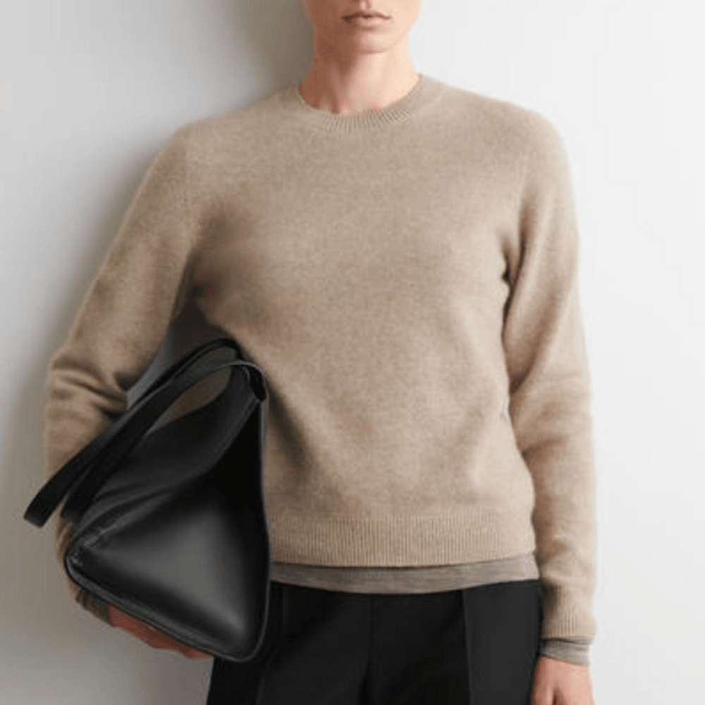 COS 코스 캐시미어 크루넥 스웨터 CASHMERE CREW-NECK JUMPER 베이지