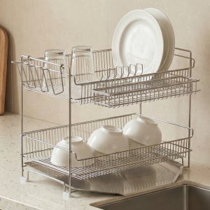 르엘 올스텐 304 주방 싱크대 그릇 물빠짐 설거지 식기건조대 2단