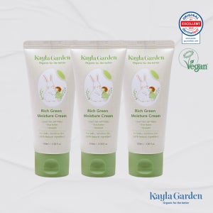 케일라가든 리치 그린 모이스처 크림 (고보습 진정 수분장벽 아기크림) 100ml, 3개