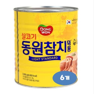 동원참치 라이트 스탠다드, 3kg, 6개