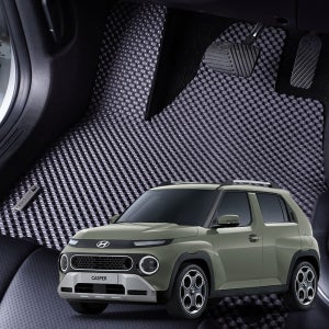 현대 캐스퍼 신형 일렉트릭 자동차 고무 벌집매트 차량용 방수 카매트 풀세트
