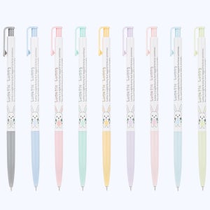 필기감 부드러운 캐릭터 컬러볼펜 선명한 색깔 유성펜 0.38mm