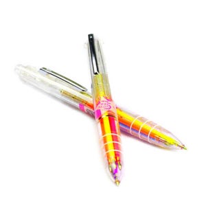 부드러운 필기감 형광네온펜 편리한 5색 멀티볼펜 0.5mm