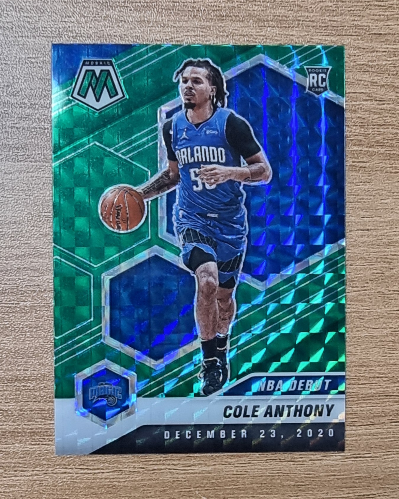 콜 앤써니 루키카드 설명필독 2020-21 Panini Mosaic NBA Debut Green RC No-268 NBA카드
