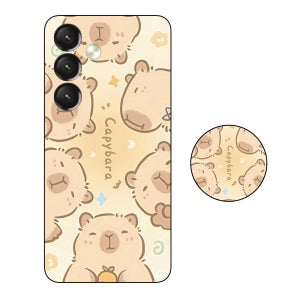 갤럭시와이드7 카피바라 마인크래프트 브레인롯 로블록스 스마트톡 케이스 5, 갤럭시 와이드7-버디3-A15-A24-A25 공용