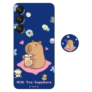 갤럭시와이드7 카피바라 마인크래프트 브레인롯 로블록스 스마트톡 케이스 6, 갤럭시 와이드7-버디3-A15-A24-A25 공용