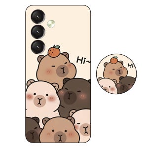 갤럭시와이드7 카피바라 마인크래프트 브레인롯 로블록스 스마트톡 케이스 10, 갤럭시 와이드7-버디3-A15-A24-A25 공용