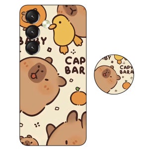 갤럭시와이드7 카피바라 마인크래프트 브레인롯 로블록스 스마트톡 케이스 11, 갤럭시 와이드7-버디3-A15-A24-A25 공용