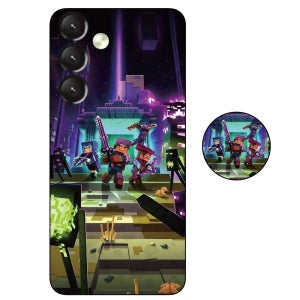 갤럭시와이드7 카피바라 마인크래프트 브레인롯 로블록스 스마트톡 폰 케이스 31, 갤럭시 와이드7-버디3-A15-A24-A25 공용