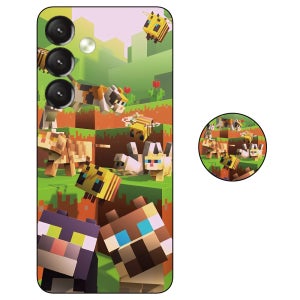 갤럭시와이드7 카피바라 마인크래프트 브레인롯 로블록스 스마트톡 폰 케이스 34, 갤럭시 와이드7-버디3-A15-A24-A25 공용