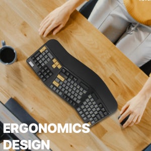 지클릭커 오피스프로 EK600 인체공학 무선 블루투스 기계식 키보드