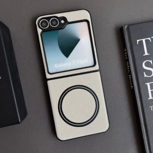 갤럭시 Z 플립 7 프리미엄 가죽 케이스 마그네틱 링